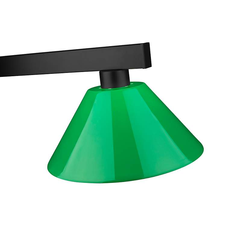 Image 6 Cobalt by Z-Lite Matte Black 3 Light Billiard Light more views