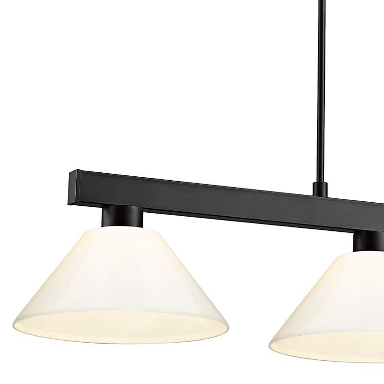Image 4 Cobalt by Z-Lite Matte Black 3 Light Billiard Light more views