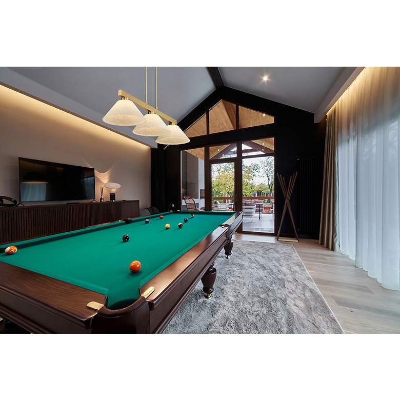 Image 2 Cobalt by Z-Lite Modern Gold with Golden Mottle 3 Light Billiard more views