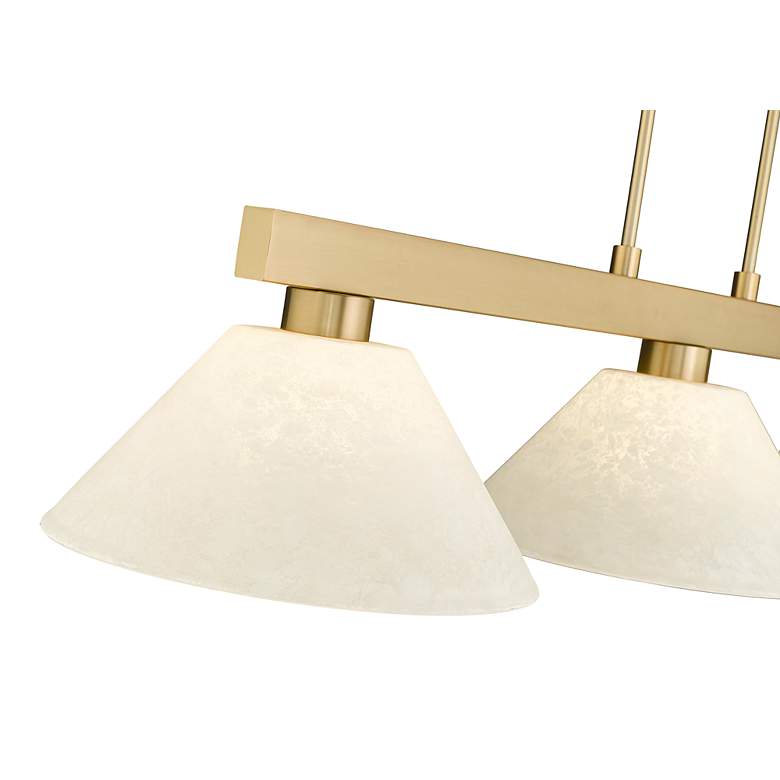 Image 5 Cobalt by Z-Lite Modern Gold with Golden Mottle 3 Light Billiard more views