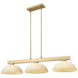Cobalt by Z-Lite Modern Gold with Golden Mottle 3 Light Billiard