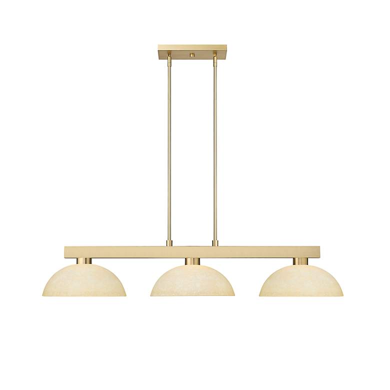 Image 3 Cobalt by Z-Lite Modern Gold with Golden Mottle 3 Light Billiard more views