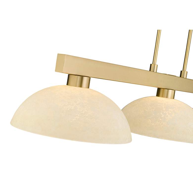 Image 5 Cobalt by Z-Lite Modern Gold with Golden Mottle 3 Light Billiard more views