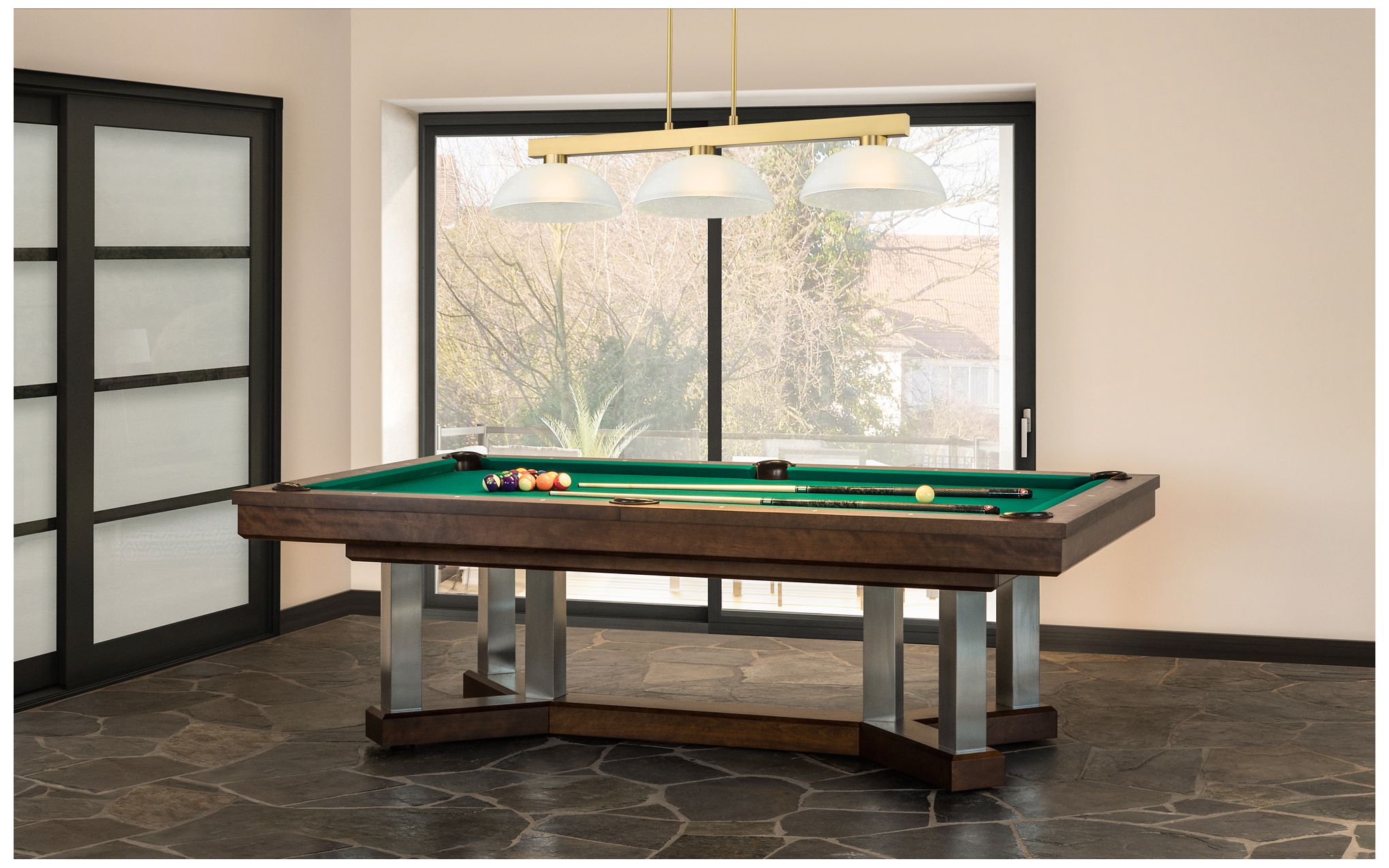 Image 2 Cobalt by Z-Lite Modern Gold with White Linen 3 Light Billiard more views