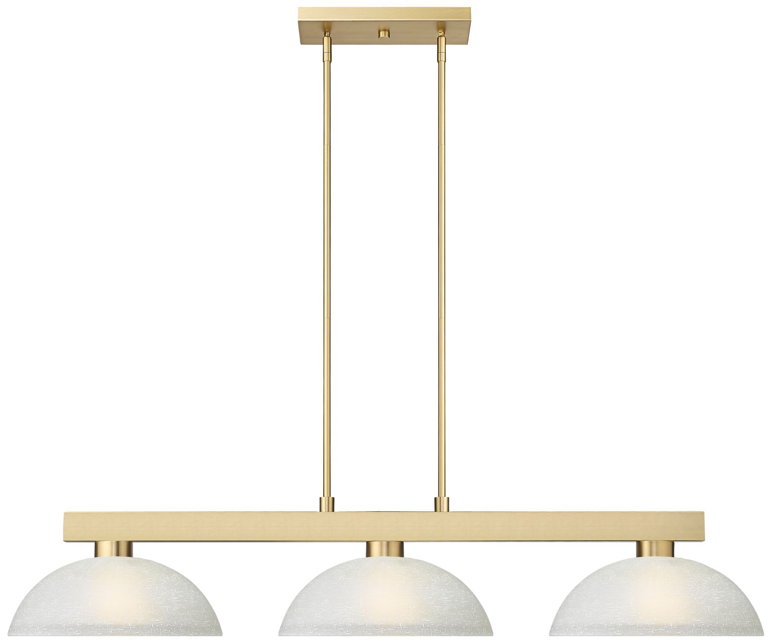 Image 3 Cobalt by Z-Lite Modern Gold with White Linen 3 Light Billiard more views