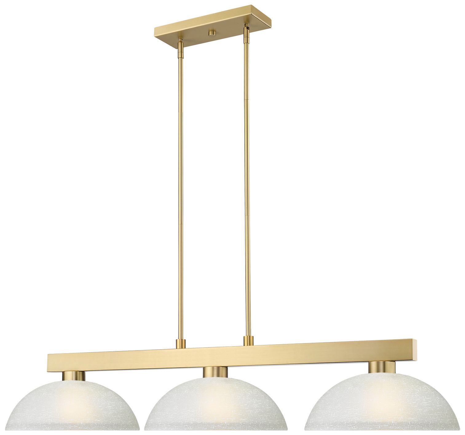 Image 4 Cobalt by Z-Lite Modern Gold with White Linen 3 Light Billiard more views