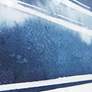 Cobalt Streaks 1 40" High Metallic Framed Canvas Wall Art in scene