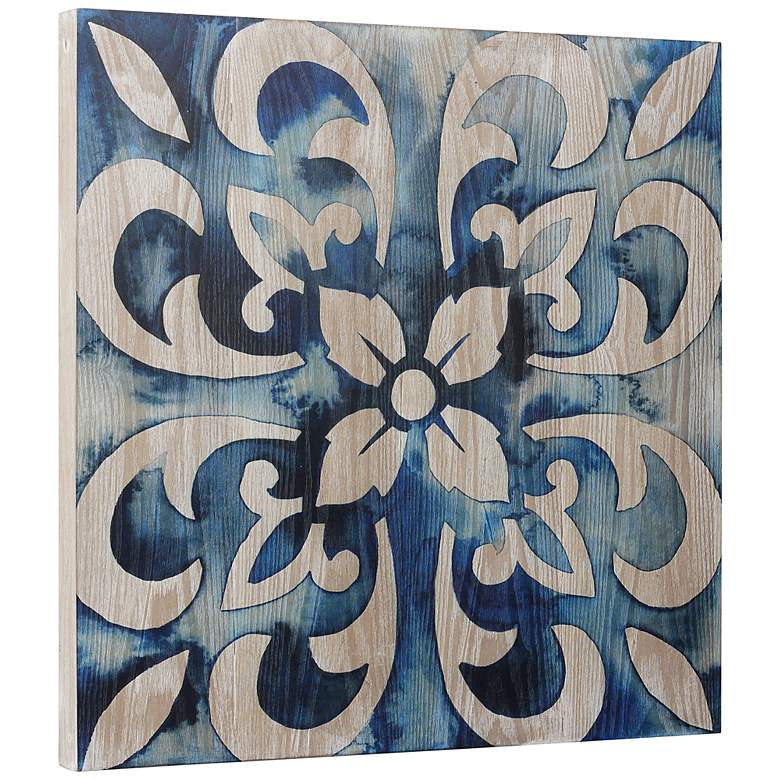 Image 6 Cobalt Tile 24" Square 2-Piece Giclee Printed Wall Art Set more views
