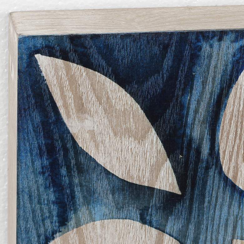 Image 3 Cobalt Tile II 24" Square Giclee Printed Wood Wall Art more views