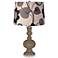 Cobble Brown Clover Flower Shade Apothecary Table Lamp