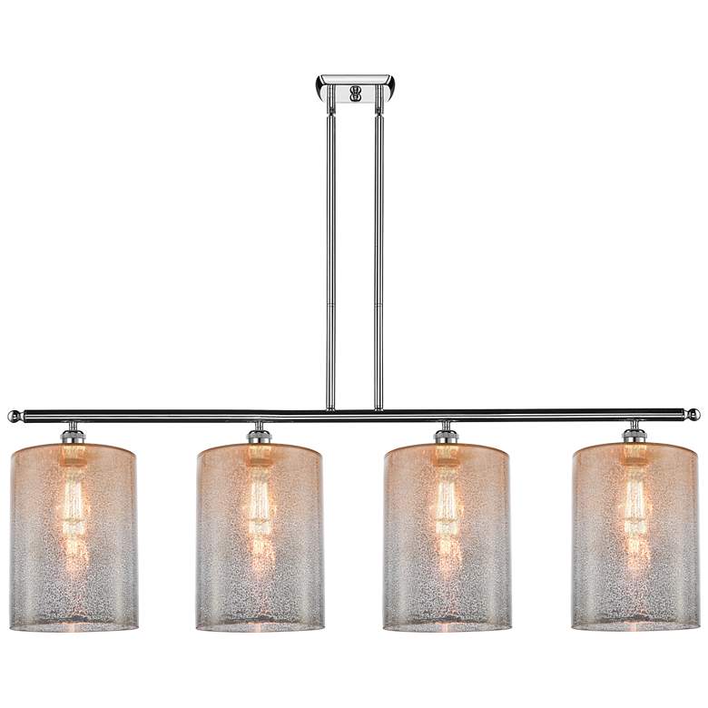 Image 1 Cobbleskill 10" 4 Light Chrome Island Light w/ Mercury Shade