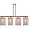 Cobbleskill 10" 4 Light Copper Island Light w/ Mercury Shade