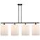 Cobbleskill 10" 4 Light Oil Rubbed Bronze Island Light w/ White Shade