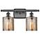 Cobbleskill 10"H Bronze and Mercury 2-Light LED Wall Sconce