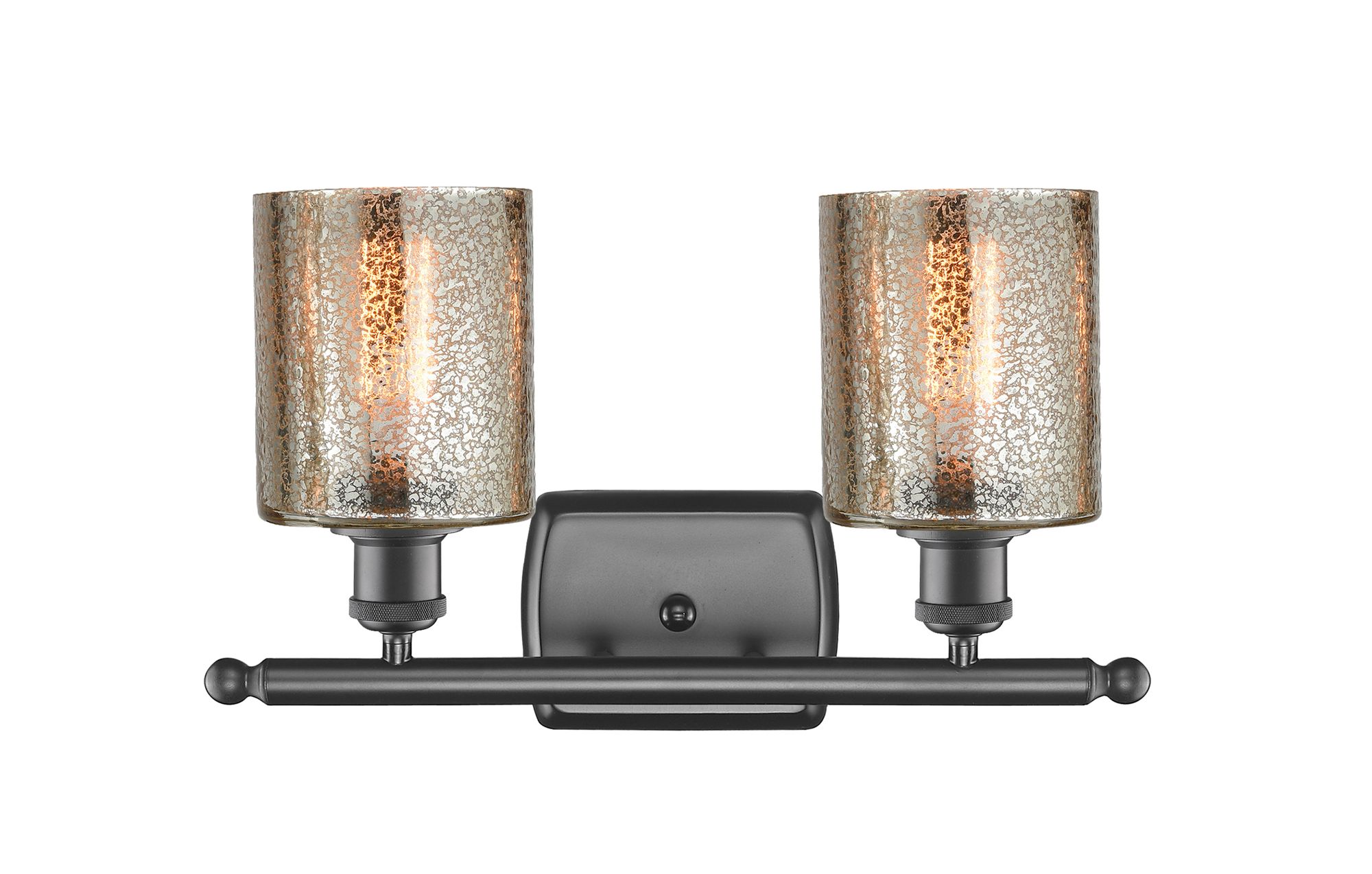 Image 2 Cobbleskill 10"H Bronze and Mercury 2-Light LED Wall Sconce more views