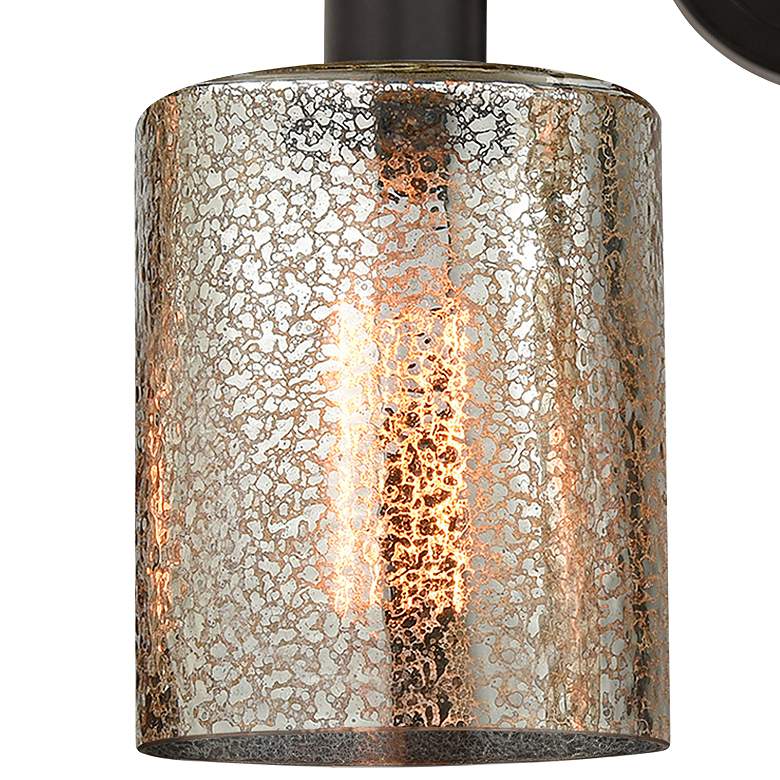 Image 2 Cobbleskill 11 1/2"H Oil-Rubbed Bronze 2-Light Wall Sconce more views