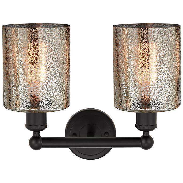 Image 3 Cobbleskill 11 1/2"H Oil-Rubbed Bronze 2-Light Wall Sconce more views