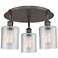 Cobbleskill 17.75"W 3 Light Oil Rubbed Bronze Flush Mount w/ Clear Sha