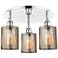 Cobbleskill 17.75"W 3 Light Polished Chrome Flush Mount w/ Mercury Sha