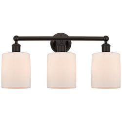 Cobbleskill 23" Wide Oil-Rubbed Bronze 3-Light Bath Light