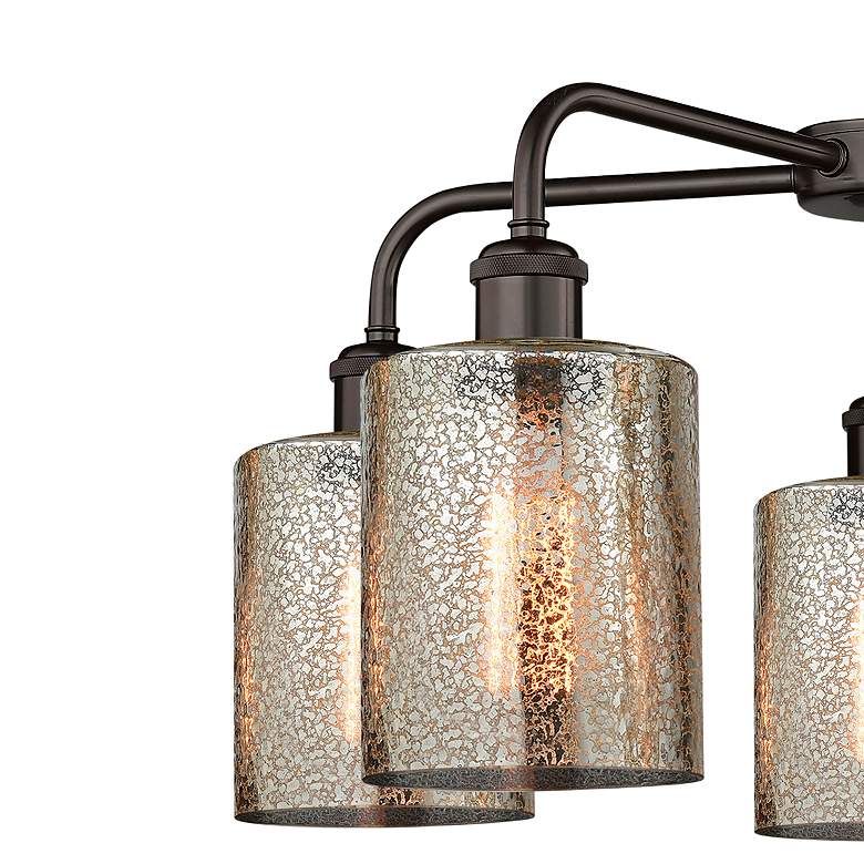 Image 3 Cobbleskill 23" Wide Oil-Rubbed Bronze 5-Light Chandelier more views