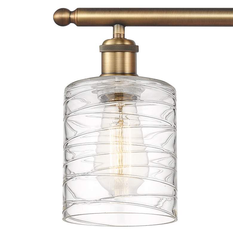 Image 3 Cobbleskill 26" Wide Brushed Brass 3-Light Bath Vanity Light more views