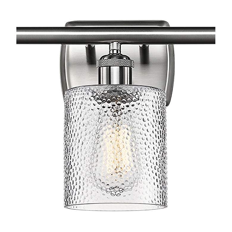 Image 2 Cobbleskill 26" Wide Brushed Satin Nickel 3-Light Bath Light more views