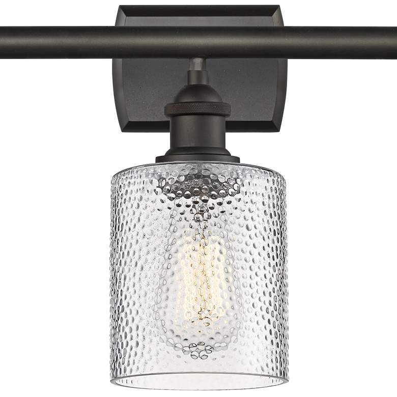 Image 2 Cobbleskill 26" Wide Oil-Rubbed Bronze 3-Light Bath Light more views