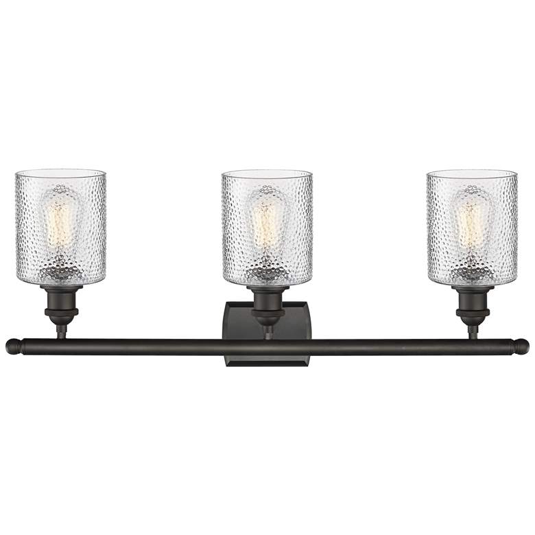 Image 3 Cobbleskill 26" Wide Oil-Rubbed Bronze 3-Light Bath Light more views