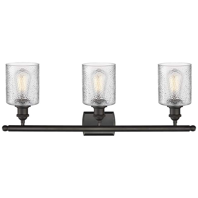 Image 3 Cobbleskill 26 inch Wide Oil-Rubbed Bronze 3-Light Bath Light more views