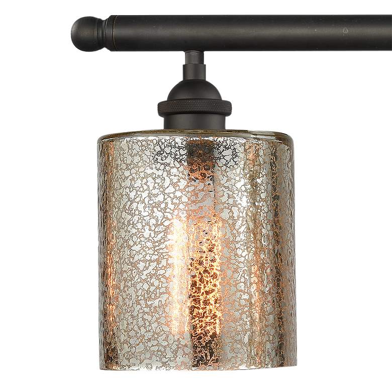 Image 2 Cobbleskill 26 inchW Oil-Rubbed Bronze 3-Light Bath Vanity Light more views