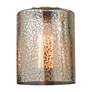 3_Cobbleskill 32"W Bronze 4-Light Bath Light w/ Mercury Shade more views