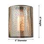 5_Cobbleskill 32"W Bronze 4-Light Bath Light w/ Mercury Shade more views