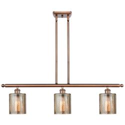 Cobbleskill 36" Wide Antique Copper 3-Light Chandelier