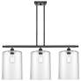 Cobbleskill 36"W Oil-Rubbed Bronze 3-Light Island Pendant