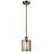 Cobbleskill 5" Wide Brass LED Mini Pendant w/ Mercury Glass