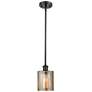 1_Cobbleskill 5"W Oil-Rubbed Bronze LED Mini Pendant w/ Mercury Shade