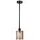 Cobbleskill 5"W Oil-Rubbed Bronze LED Mini Pendant w/ Mercury Shade