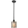 1_Cobbleskill 5"W Rubbed Bronze Mini Pendant w/ Mercury Glass