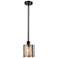 Cobbleskill 5"W Rubbed Bronze Mini Pendant w/ Mercury Glass
