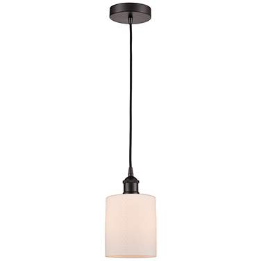 Cobbleskill 5" Wide Oil-Rubbed Bronze Mini Pendant