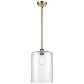 Cobbleskill 9" Antique Brass Stem Hung Mini Pendant w/ Clear Shade Cobbleskill 9" Antique Brass Stem Hung Mini Pendant w/ Clear Shade