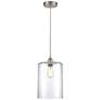 Cobbleskill 9" Brushed Satin Nickel Mini Pendant w/ Clear Shade