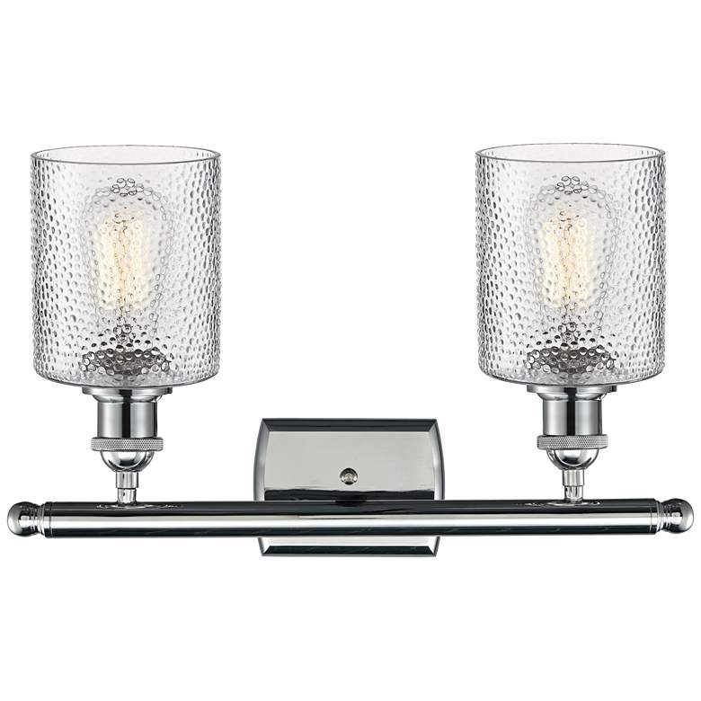 Image 4 Cobbleskill 9 inch High Polished Chrome 2-Light Wall Sconce more views