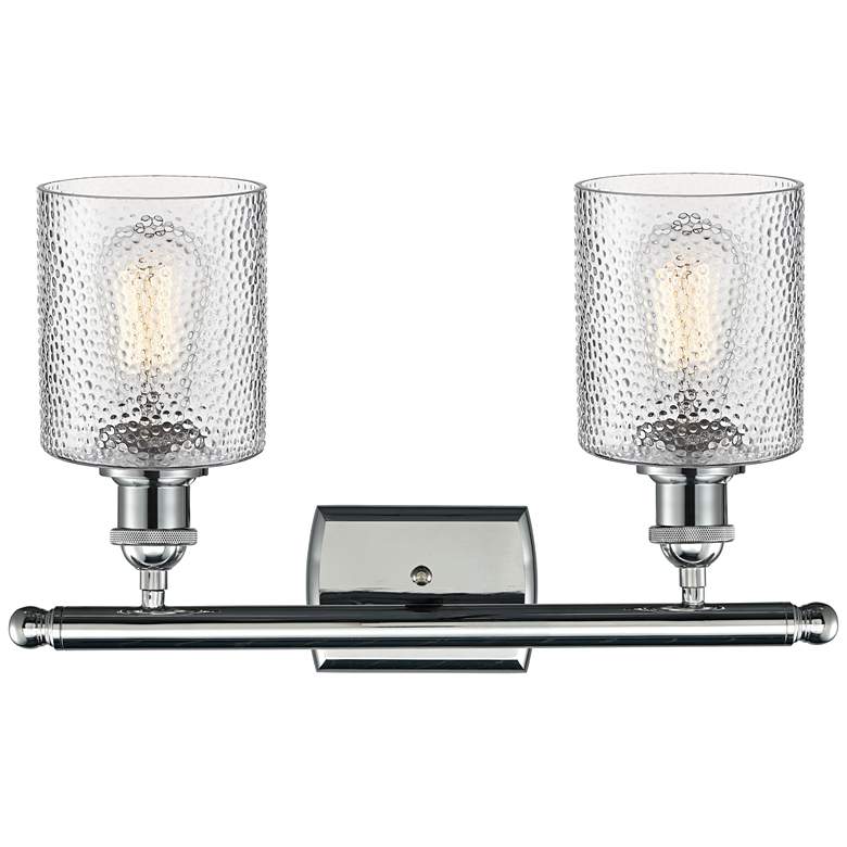 Image 4 Cobbleskill 9" High Polished Chrome 2-Light Wall Sconce more views
