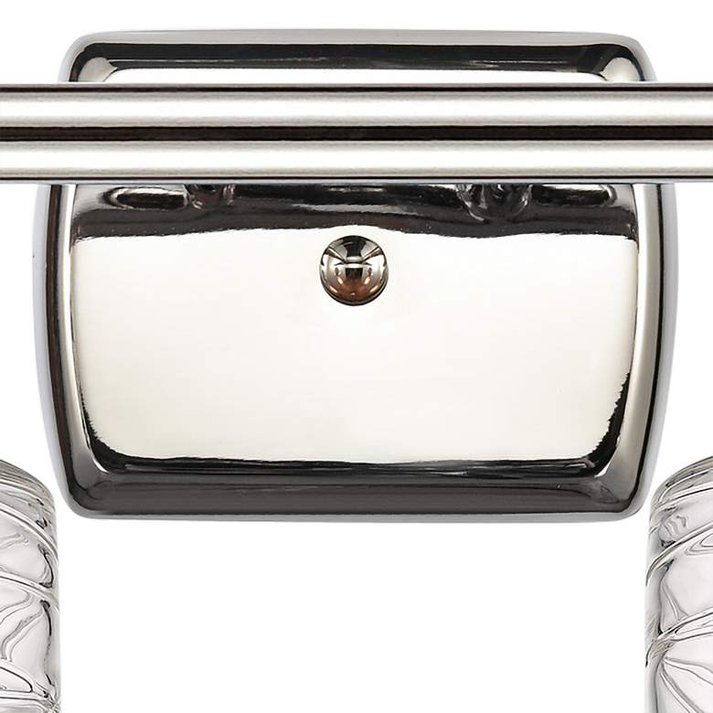 Image 3 Cobbleskill 9" High Polished Nickel 2-Light Wall Sconce more views