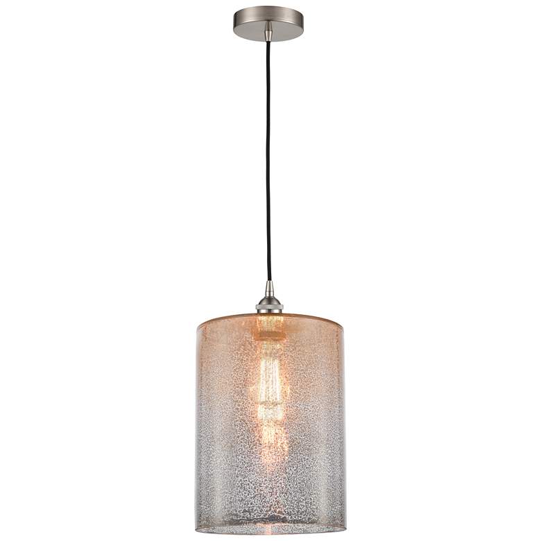 Image 1 Cobbleskill 9" LED Mini Pendant - Brushed Satin Nickel - Mercury Shade