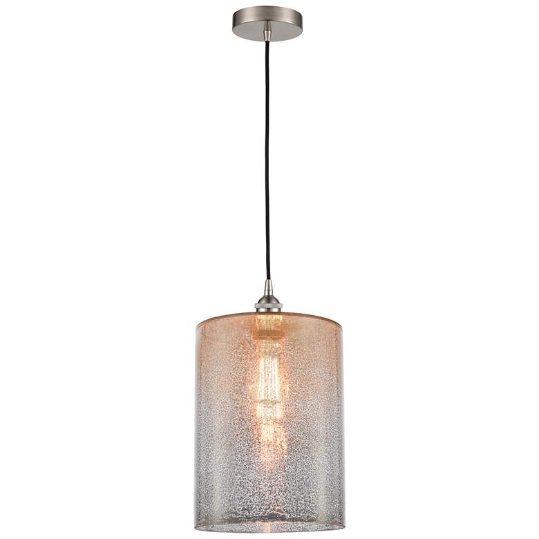 Image 1 Cobbleskill 9 inch LED Mini Pendant - Brushed Satin Nickel - Mercury Shade