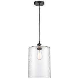 Image1 of Cobbleskill 9" LED Mini Pendant - Matte Black - Clear Shade