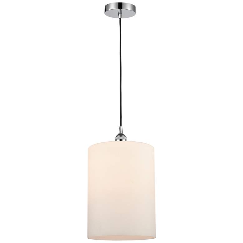 Image 1 Cobbleskill 9" LED Mini Pendant - Polished Chrome - Matte White Shade